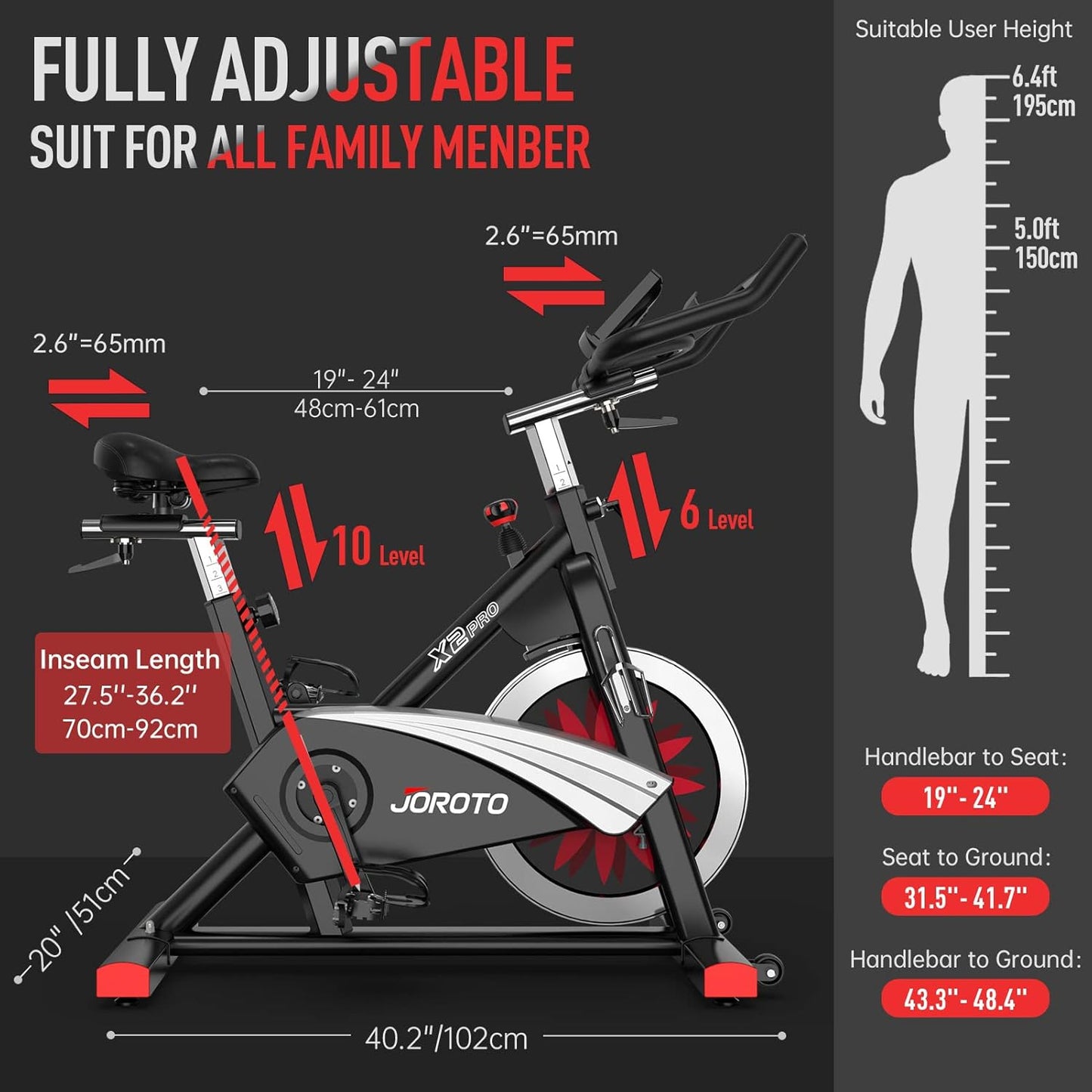 X2: Leises Heimtrainer-Ergometer mit LCD-Monitor