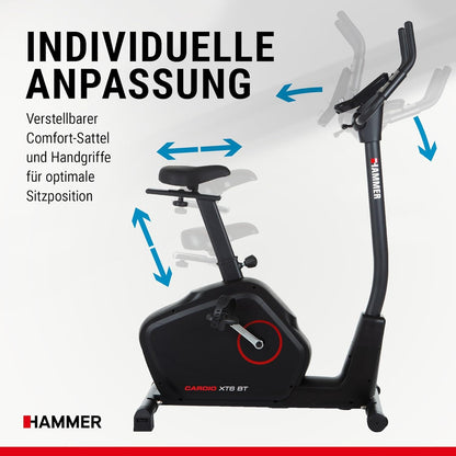 Cardio XT6/XT7 Ergometer Heimtrainer Fahrrad mit Bluetooth & App