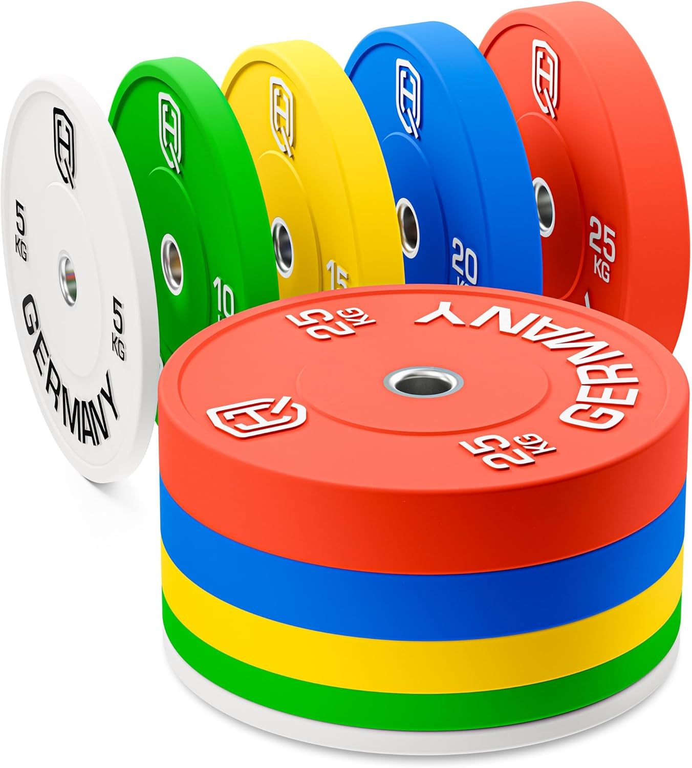 Premium Bumper Plates: 50mm Hantelscheiben Set