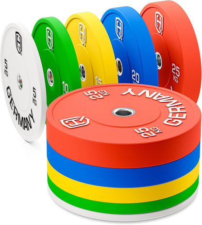 Premium Bumper Plates: 50mm Hantelscheiben Set