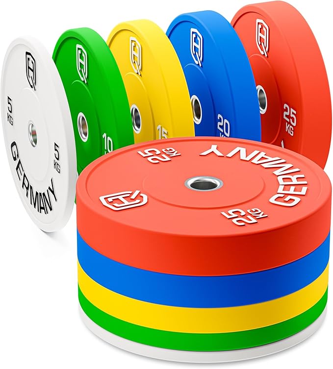 Premium Bumper Plates: 50mm Hantelscheiben Set