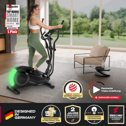 CX700: Crosstrainer, 24kg Schwungmasse, App & Bluetooth