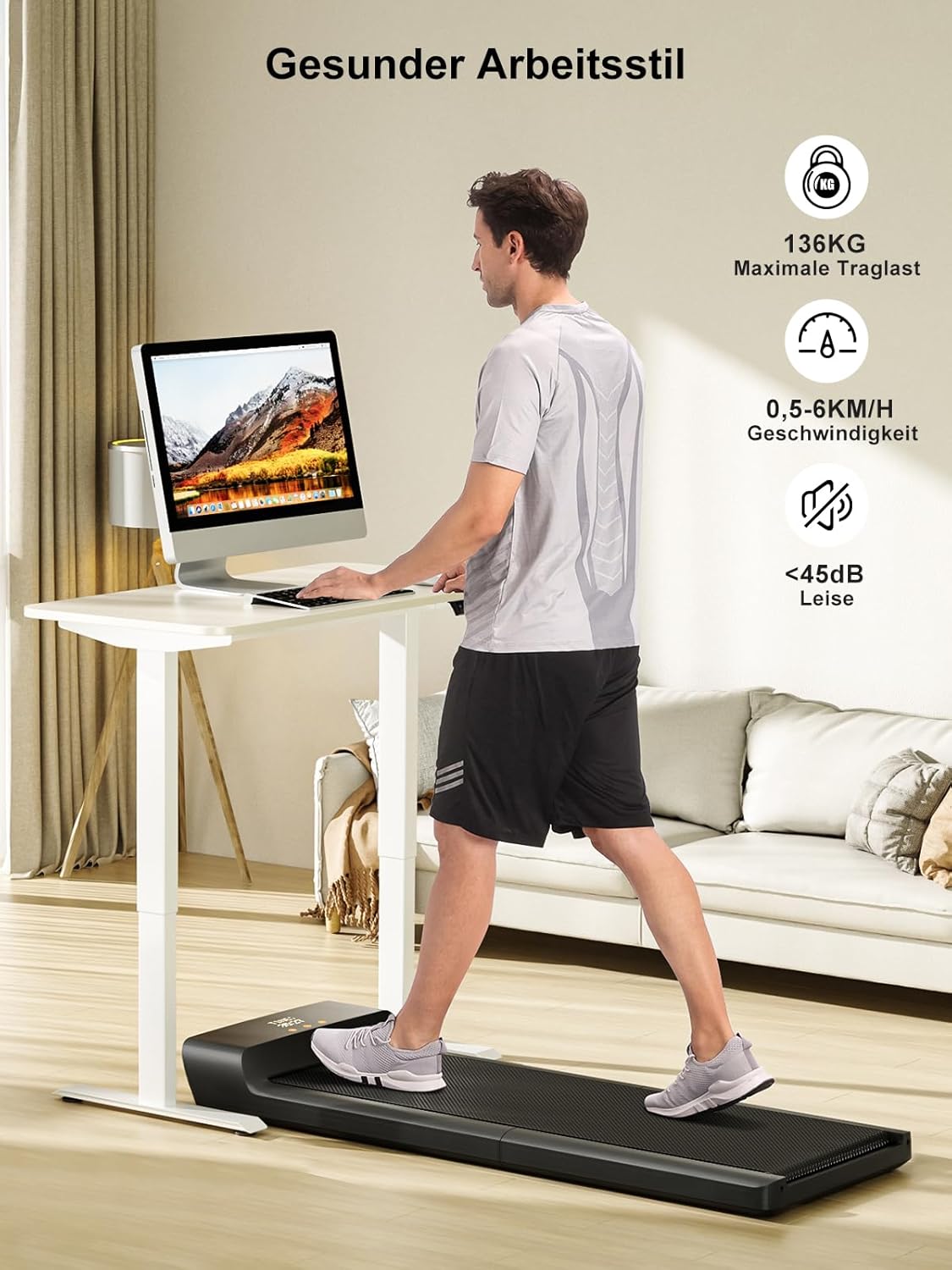 Klappbares Laufband: Für Büro & Zuhause mit LED‑Display & App