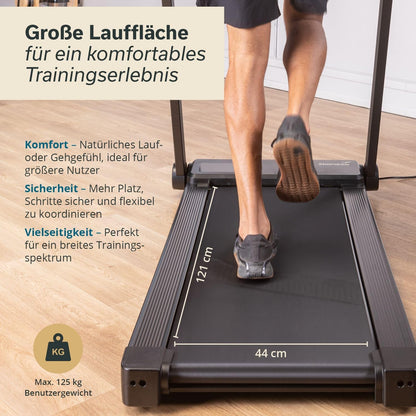 Nordik Laufband für Zuhause & Büro | Walking Pad mit Steigung