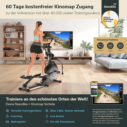 CardioCross Carbon Champ Elliptical Trainer | Bluetooth & Kinomap