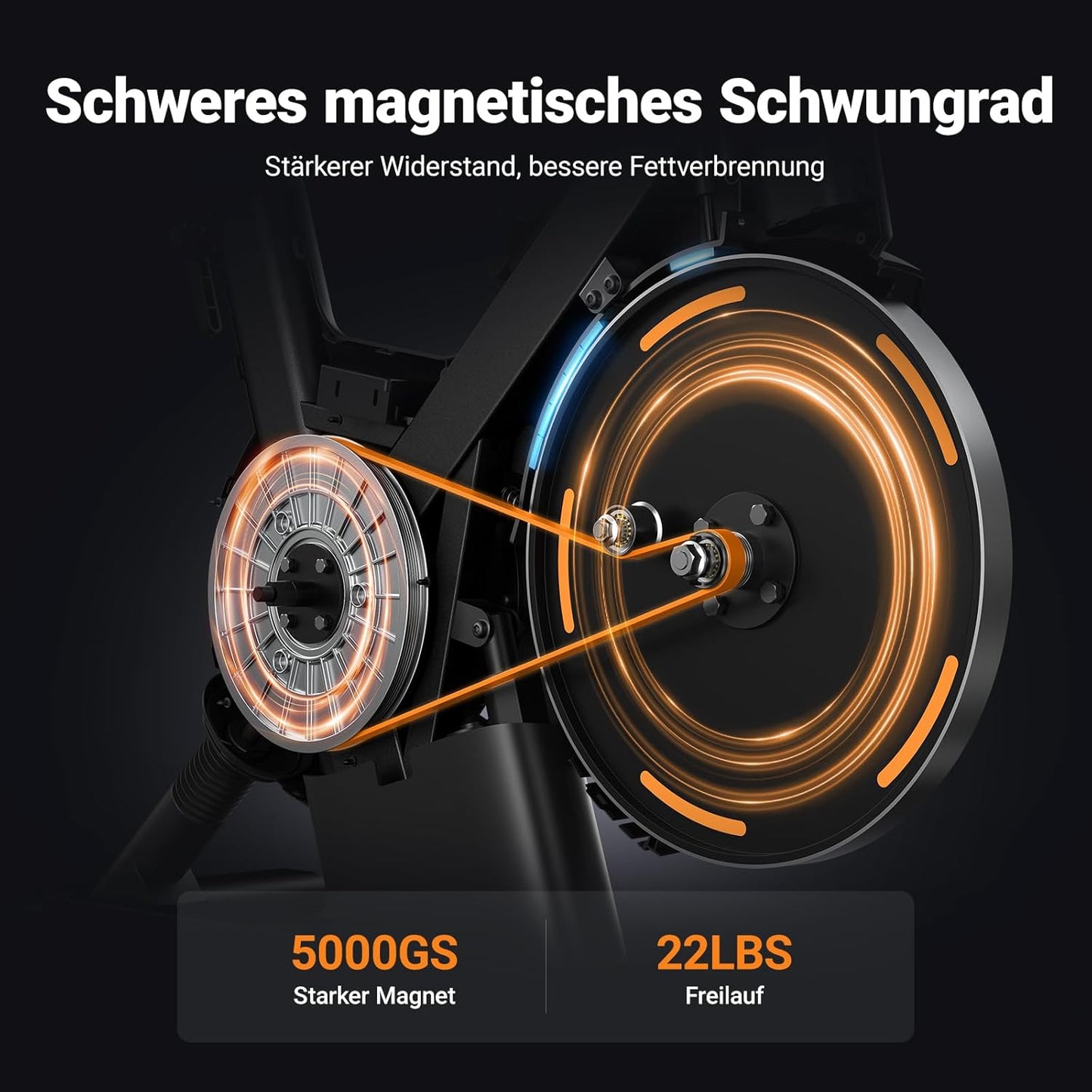 Heimtrainer: Leises Magnetrad mit App-Steuerung