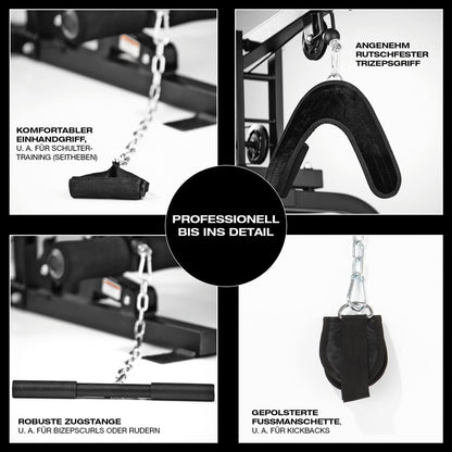 Kraftstation: Komplettes Home Gym mit 67 kg Gewichten