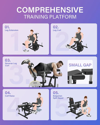Beinstrecker & Beinbeuger Maschine - Professionelles Beintrainingsgerät für Zuhause