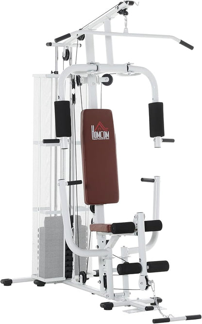 Multistation: Kraftstation mit Latzug, Butterfly & 45 kg Gewichten
