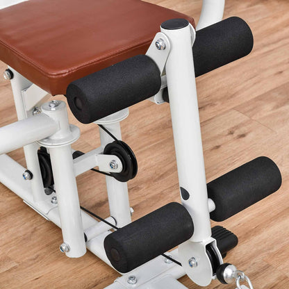 Multistation: Kraftstation mit Latzug, Butterfly & 45 kg Gewichten