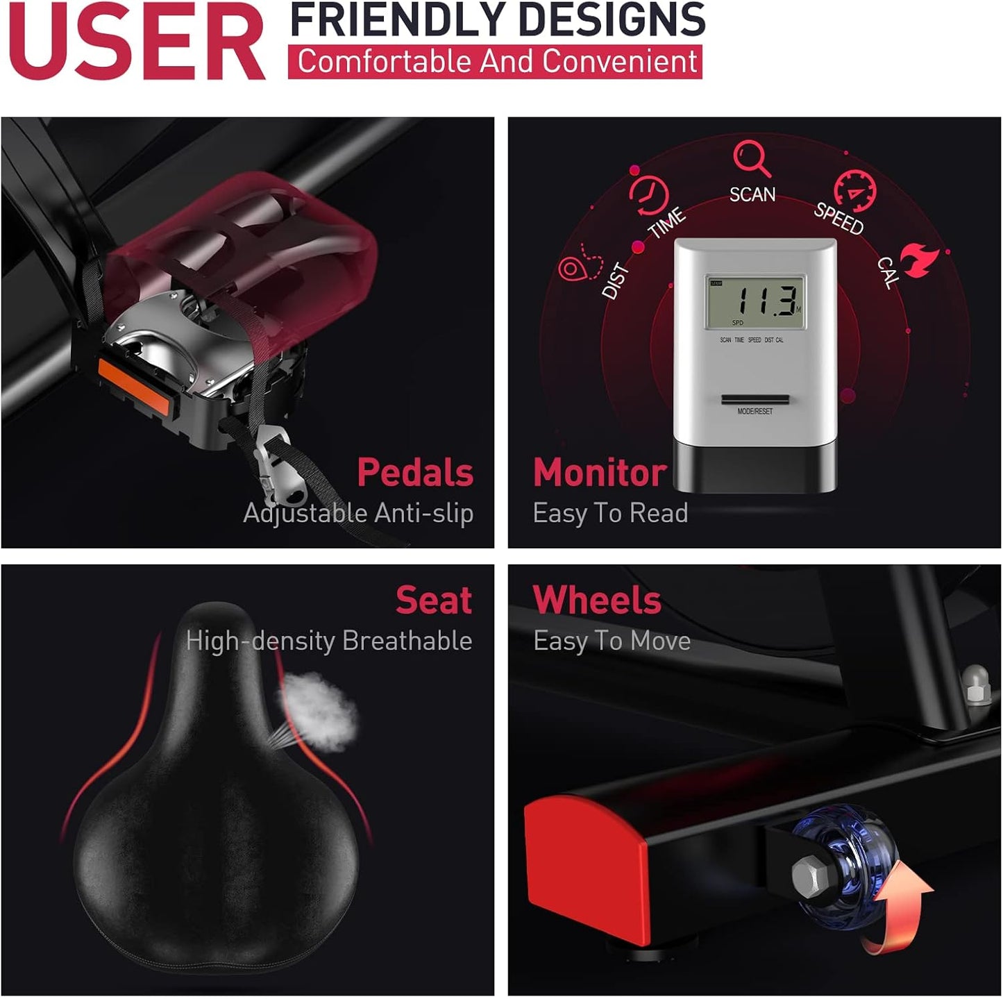X2 Pro: Heimtrainer mit Magnetwiderstand & LCD-Monitor