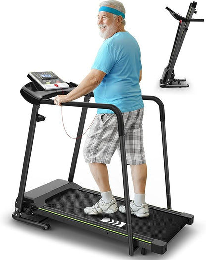 Senioren Laufband: Heimtrainer mit extra langen Handläufen für Senioren