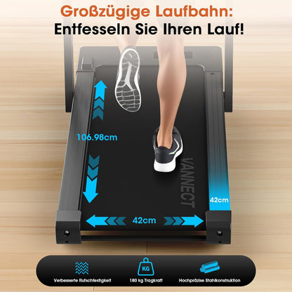 Faltbares Laufband: Walking Pad mit Steigung für Zuhause