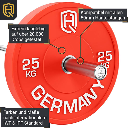 Premium Bumper Plates: 50mm Hantelscheiben Set