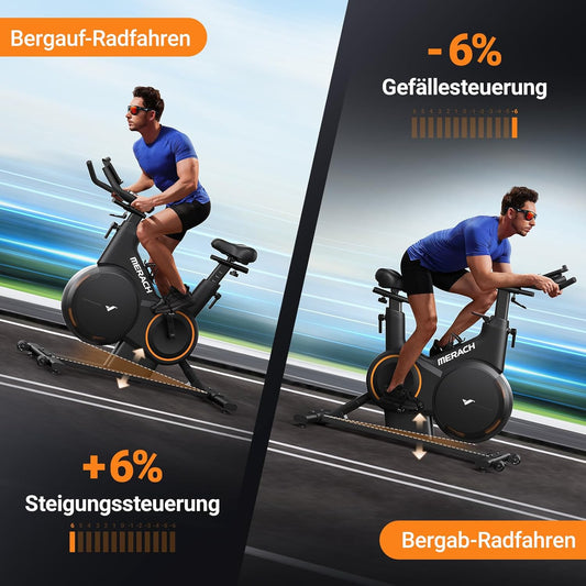 Heimtrainer: Leises Magnetrad mit App-Steuerung