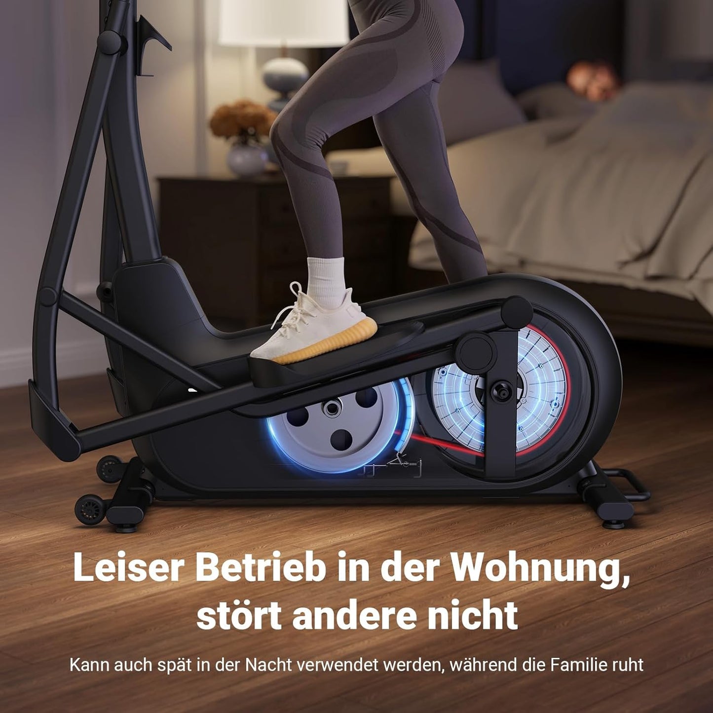 Heimtrainer Crosstrainer: Leise, Magnetisch, App, 8 Stufen, 160KG Kapazität