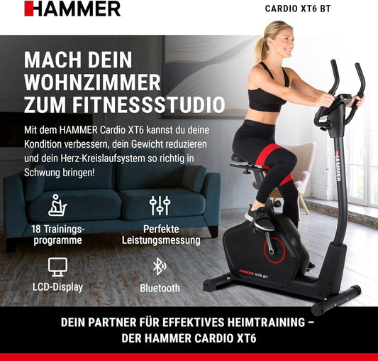 Cardio XT6/XT7 Ergometer Heimtrainer Fahrrad mit Bluetooth & App