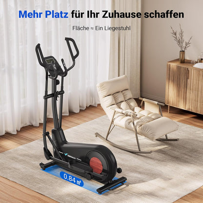 Heimtrainer Crosstrainer: Leise, Magnetisch, App, 8 Stufen, 160KG Kapazität