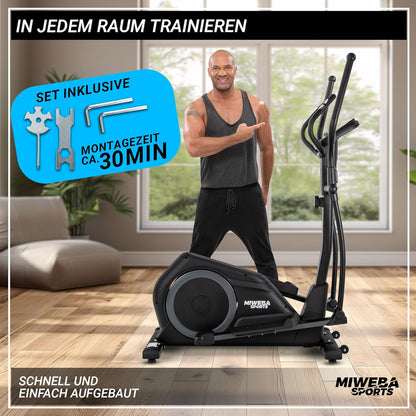Sports MC500 Crosstrainer: Leise, 7kg Schwungmasse, LCD Monitor, Heimtrainer