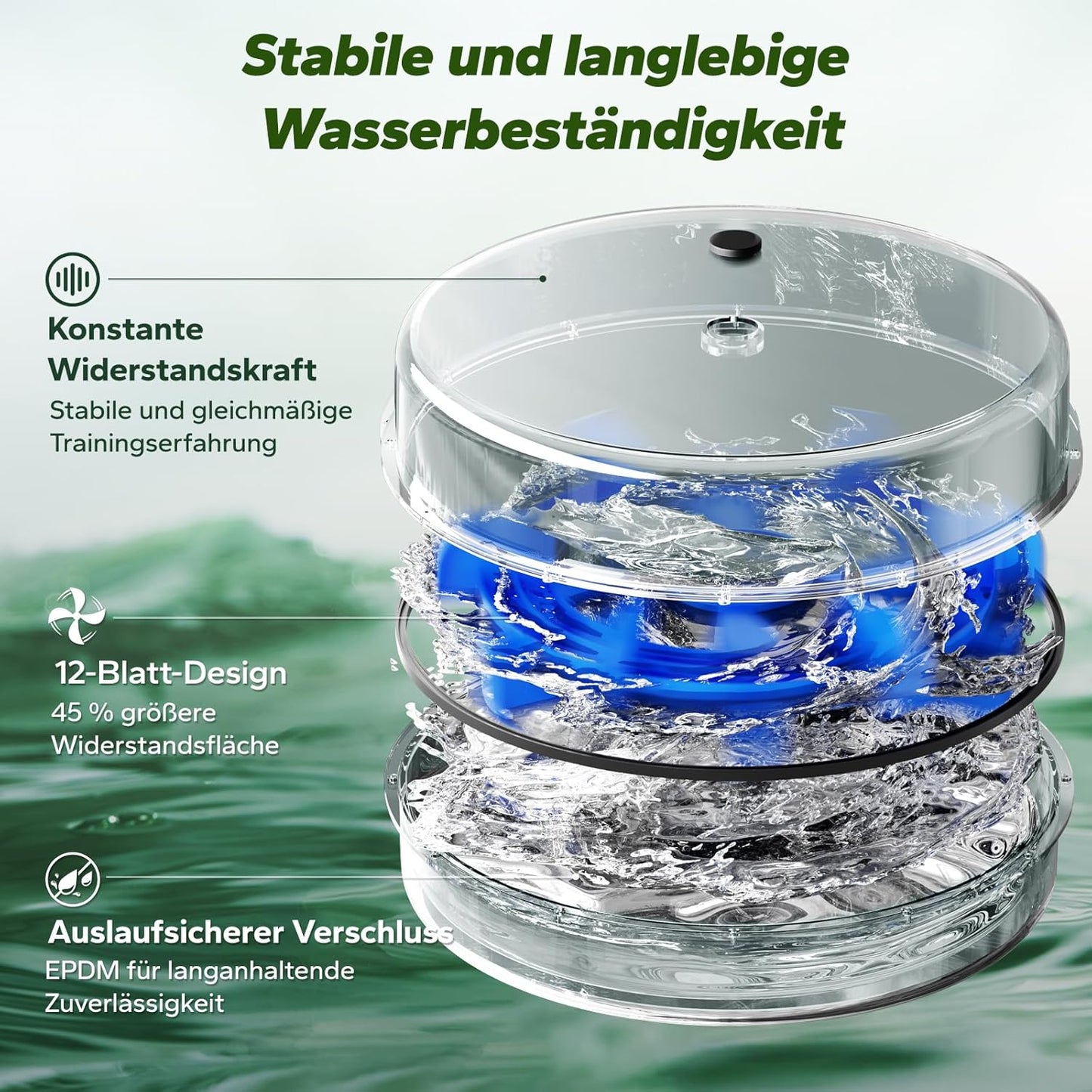 Wasser-Rudergerät aus Holz: Klappbar & interaktiv für Zuhause