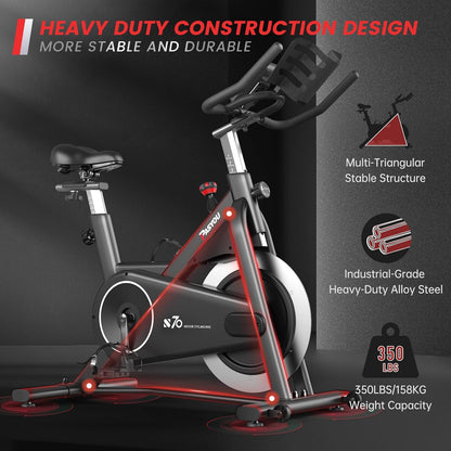 U S70 Indoor Cycling Bike - Heimtrainer Fahrrad mit RPM Monitor