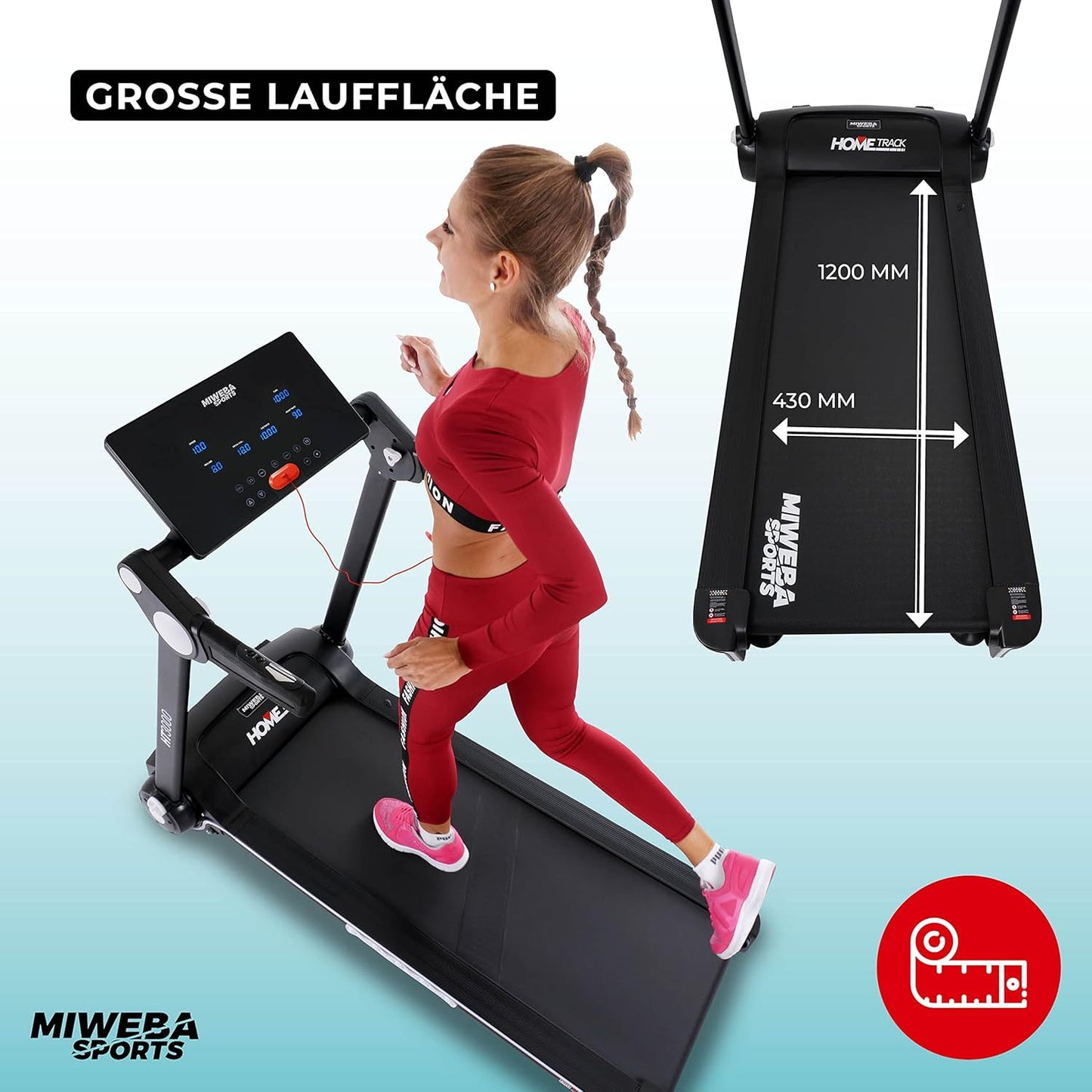 Sports HT3000 Laufband: 3.5 PS, 10 mph, 15% Steigung, App