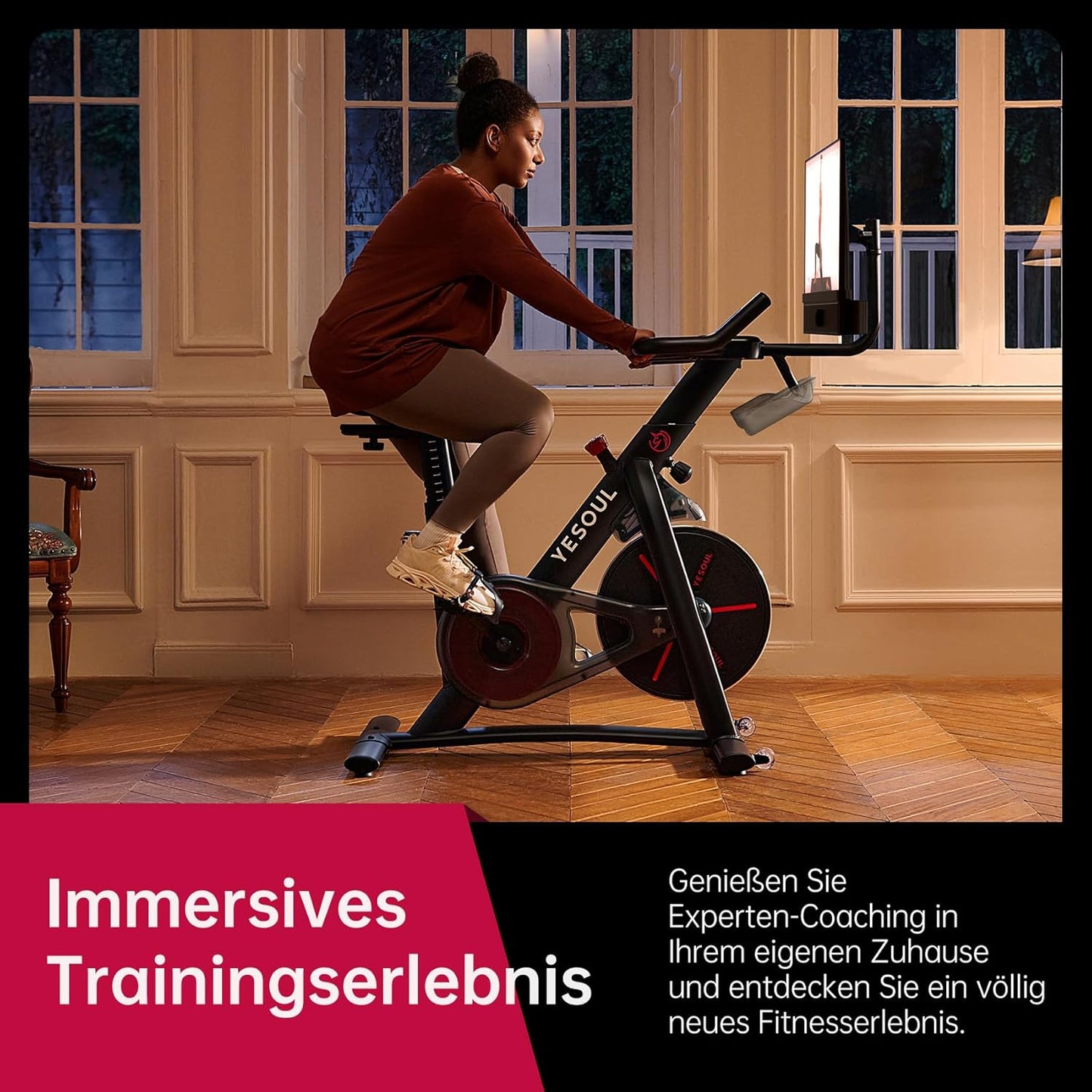 G1M Plus: Leises Indoor‑Bike mit 21,5″ FHD‑Display