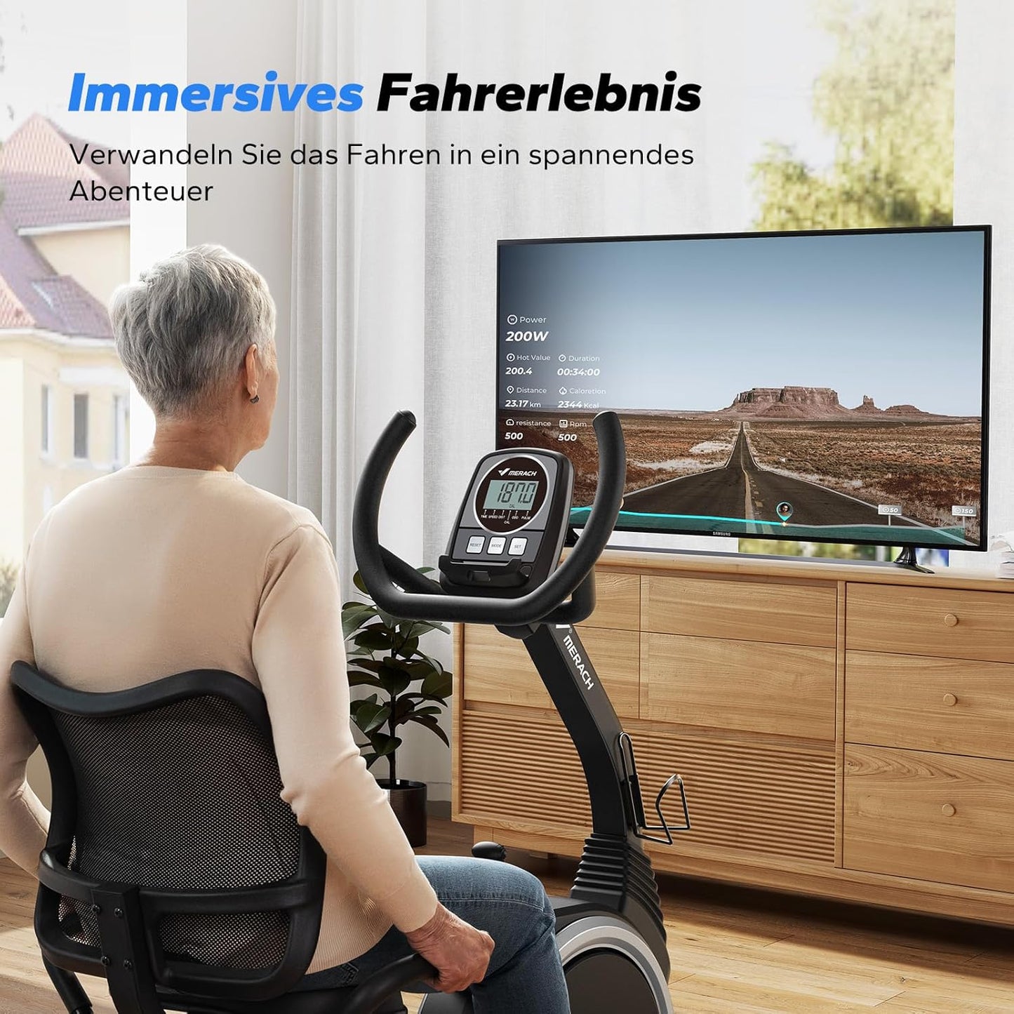 Recumbent Exercise Bike for Home Cardio Workout with Bluetooth