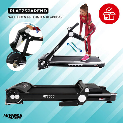 Sports HT3000 Laufband: 3.5 PS, 10 mph, 15% Steigung, App