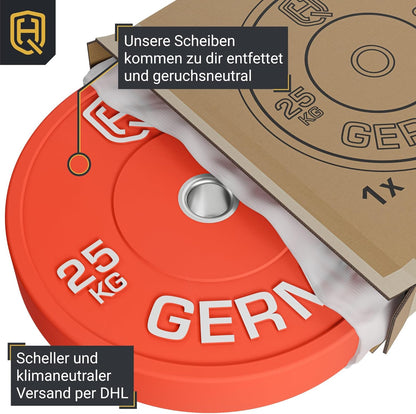 Premium Bumper Plates: 50mm Hantelscheiben Set