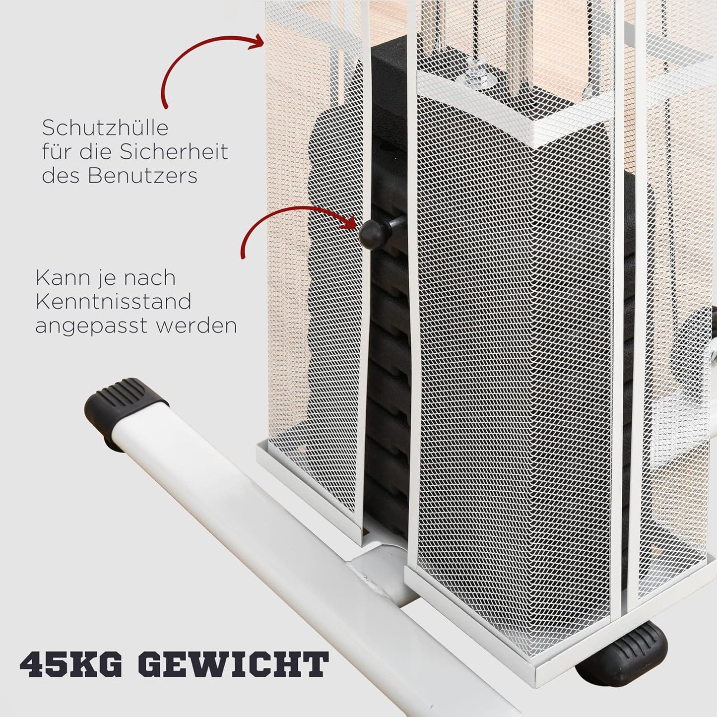 Multistation: Kraftstation mit Latzug, Butterfly & 45 kg Gewichten