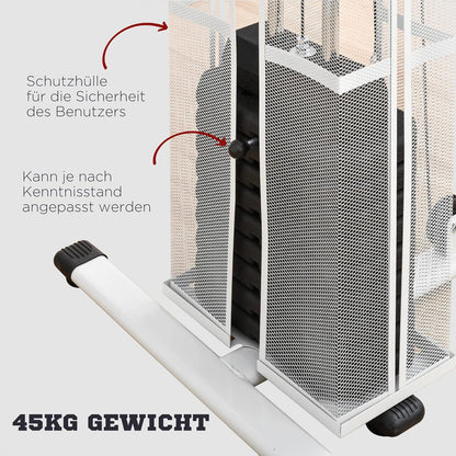 Multistation: Kraftstation mit Latzug, Butterfly & 45 kg Gewichten